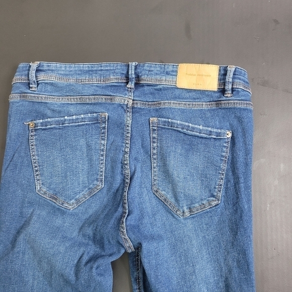 Zara Jeans Women 10 Trafaluc Denim Makers Blue - Picture 3 of 7